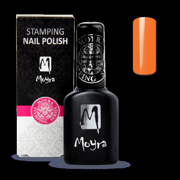 Orange Smart Polish, Langsom tørrende stamping neglelak, Moyra (u)