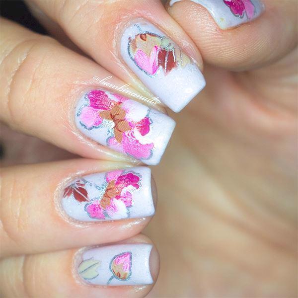 Design med Folie og Blossom - Step By nail art